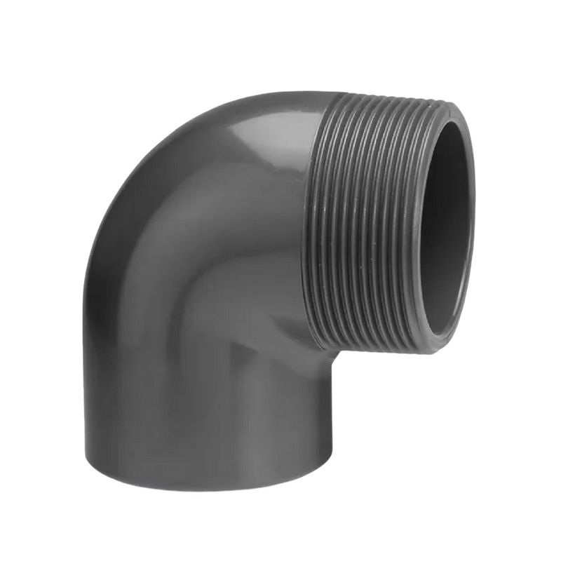 50 mm VDL PVC Klebe Fitting Winkel 90° Außengewinde AG 50 mm x 2" - PN 10 bar