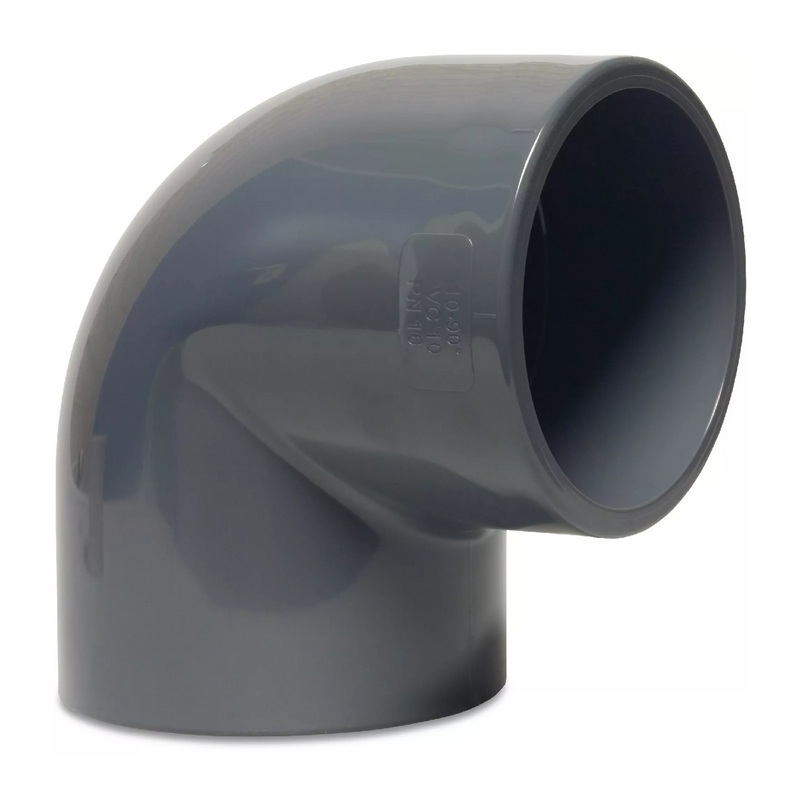 400 mm PVC Klebe Fitting Winkel 90° Muffe Verbinder - PN 10 bar