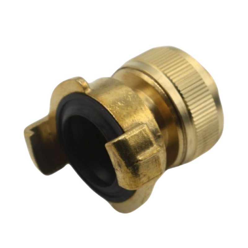 1/2" 13 mm Schlauchanschluss -> Schnellanschluss Klauen-Kuppung Übergangsstück Messing (Gardena kompatibel)