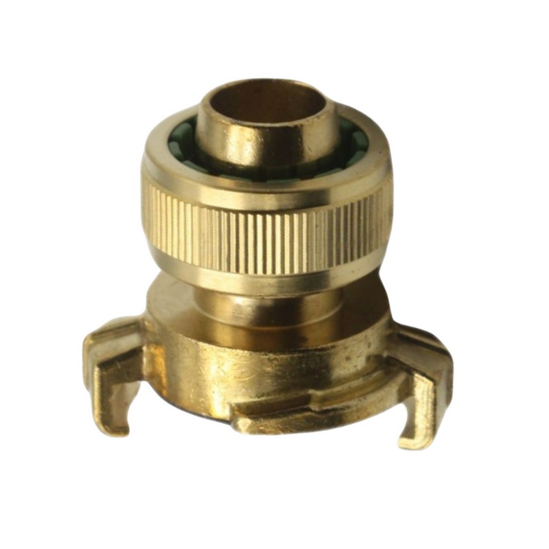 1/2" 13 mm Schlauchanschluss -> Schnellanschluss Klauen-Kuppung Übergangsstück Messing (Gardena kompatibel)