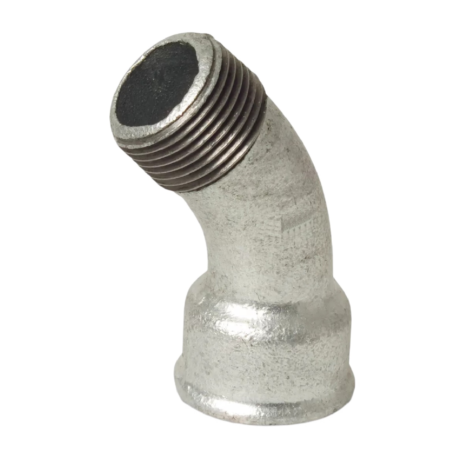 3/8" Gusseisen Temperguss Fitting Bogen 45° Innen x Außengewinde IG x AGDVGW PN 25 bar