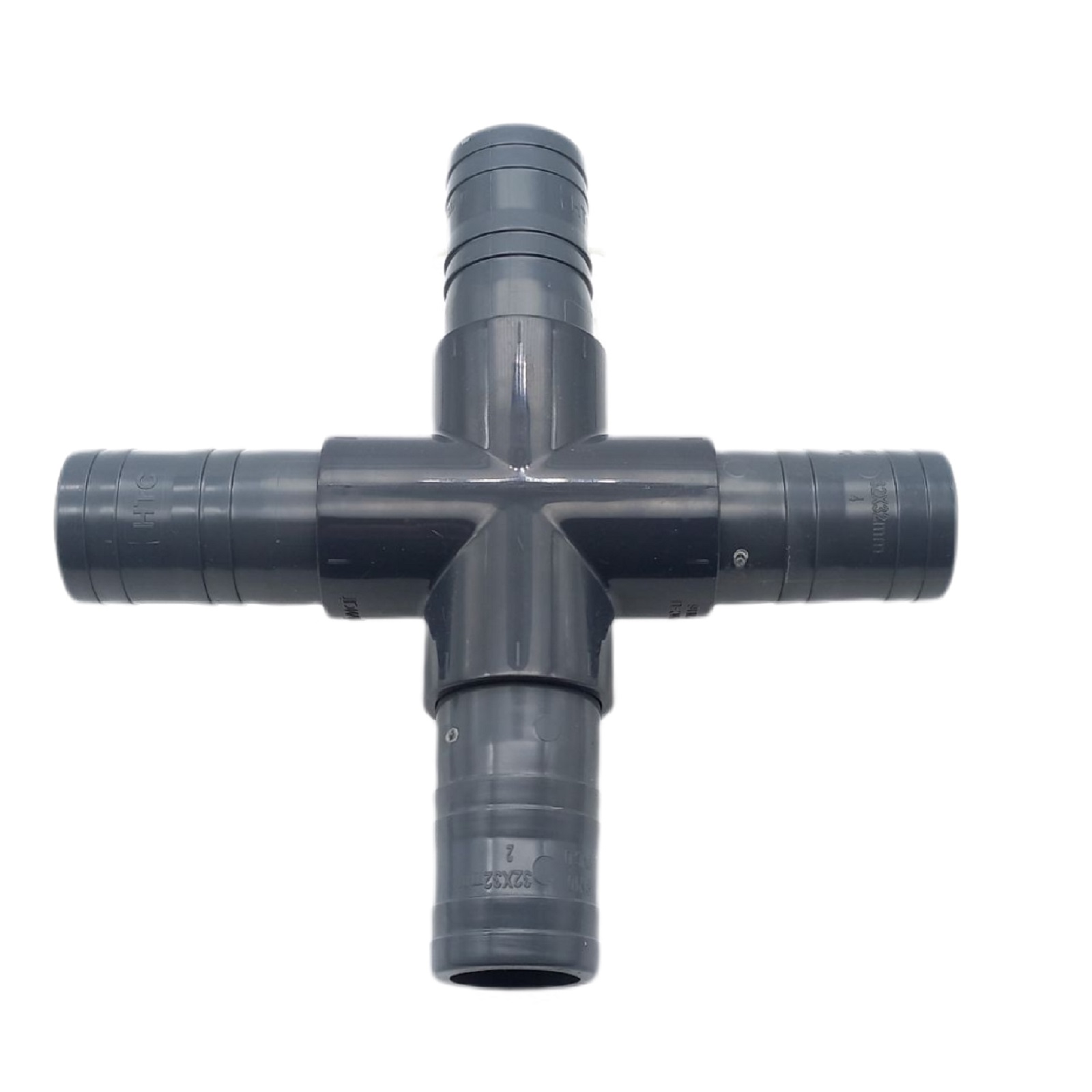 40 mm PVC PROFI Kreuz 90° Schlauch Verbinder Stutzen Tülle Pool Teich Garten - PN 10 bar