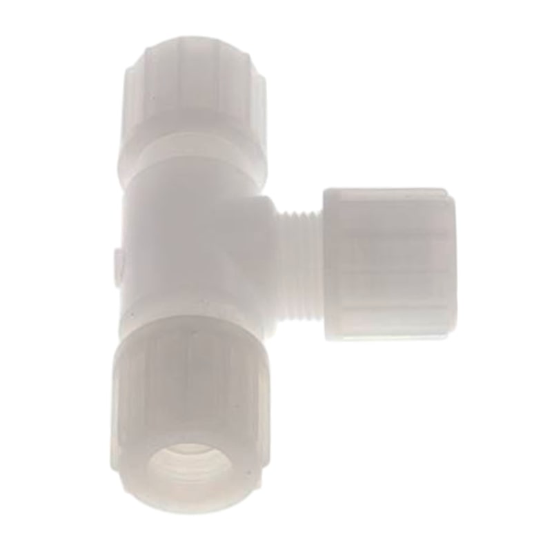 6 x 4 mm T-Stück 90° Kupplung PVDF Verschraubung Verbinder PA PP Schlauch FDA - PN 10 bar