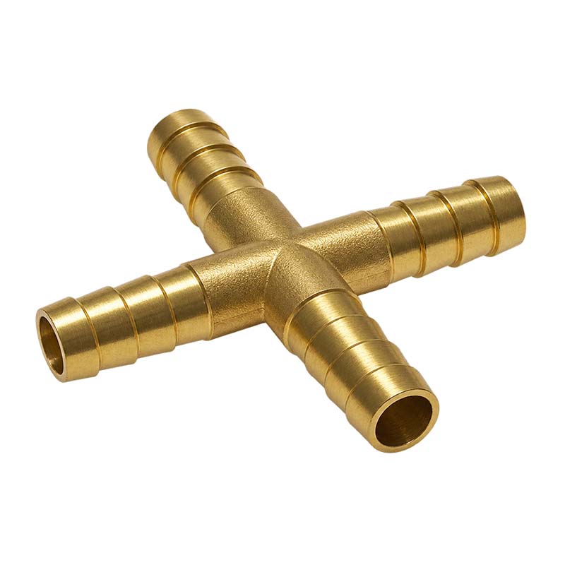 10 mm - 3/8" Zoll Kreuz Schlauch Verbinder Verteiler Tülle Kupplung Reparatur Messing PN 10 bar
