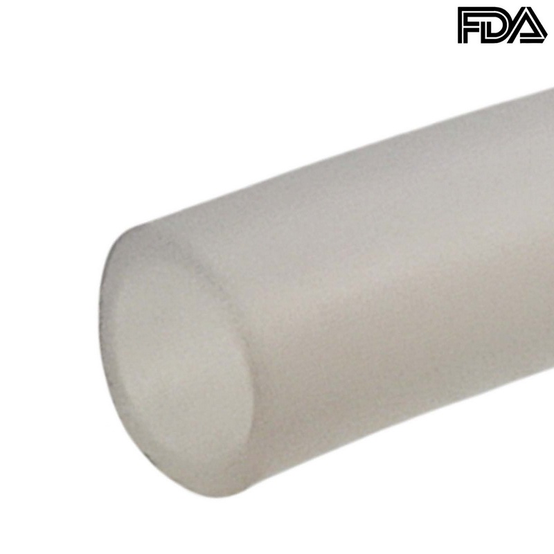 1 x 2 mm Silikon Silicon Industrie Schlauch transparent talkumiert Lebensmittel FDA