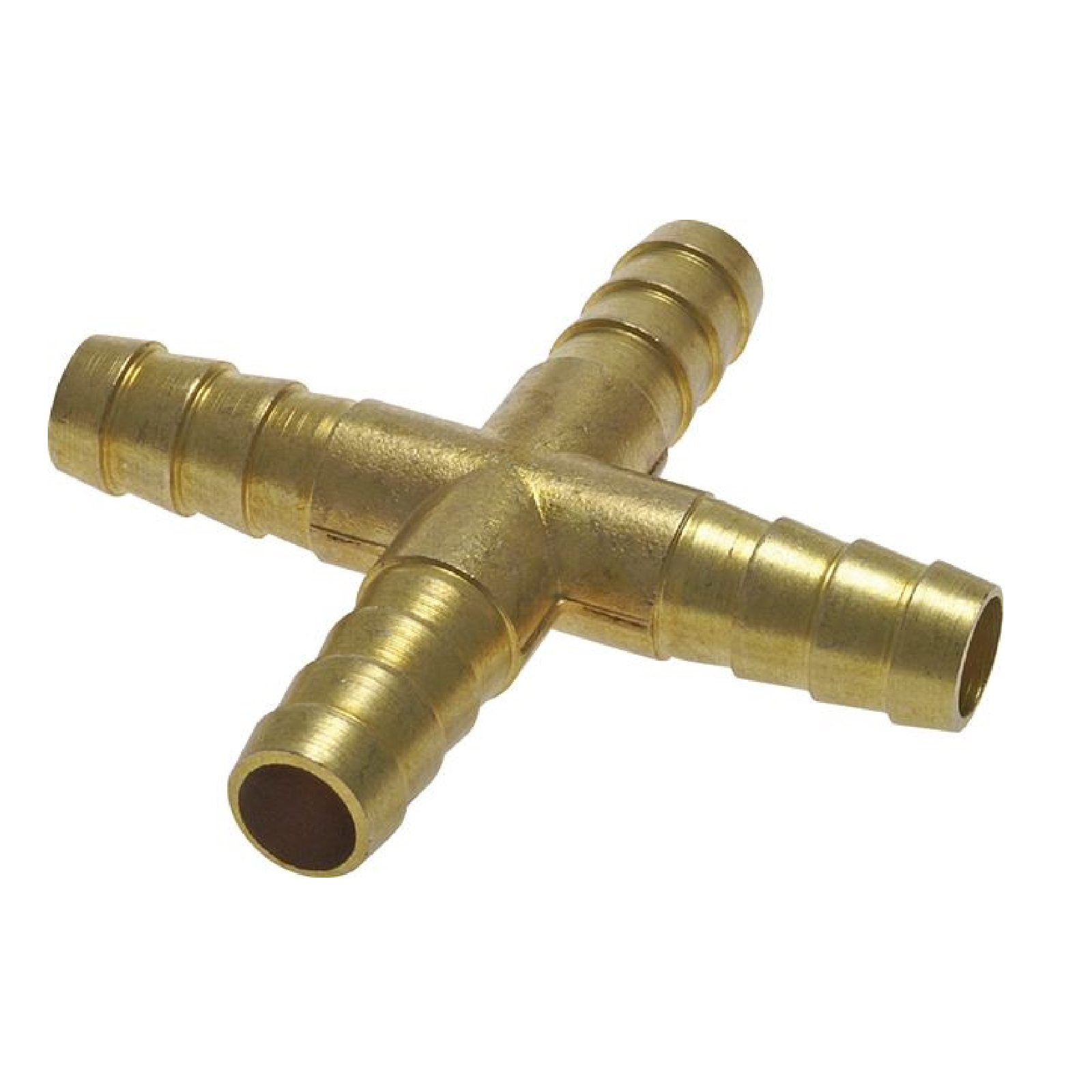 13 mm - 1/2" Zoll Kreuz Schlauch Verbinder Verteiler Tülle Kupplung Reparatur Messing PN 10 bar