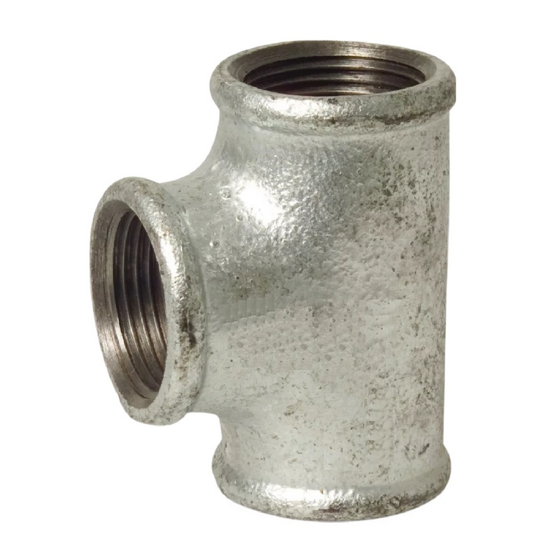 1/8" Gusseisen Temperguss Fitting Nr. 130 T-Stück 90° Innengewinde IG DVGW PN 25 bar