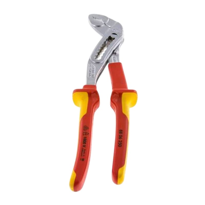 250 mm Wasserpumpen Zange Alligator VDE verchromt 2K Griffe Knipex