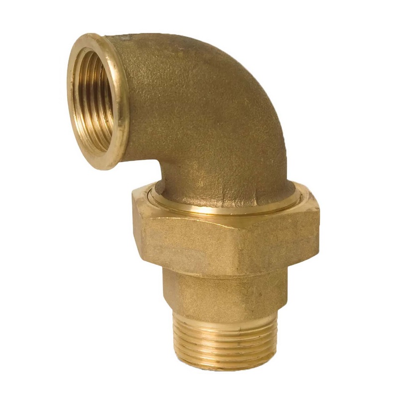 1/2" Winkelverschraubung 90° Nr. 96 Innen x Außengewinde IG x AG Messing Fittings PN 40 bar