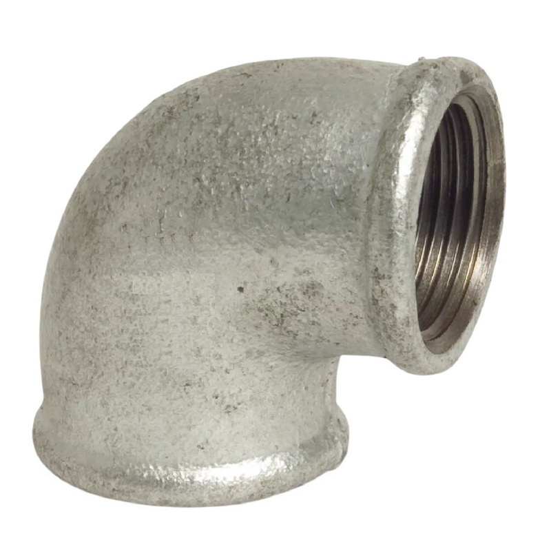 1/4" Gusseisen Temperguss Fitting Nr. 90 Winkel 90° Innengewinde IG DVGW PN 25 bar
