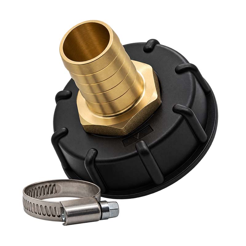 S60 x 6 IBC Adapter auf MS-Tülle 1 1/4" Zoll 32 mm Container Tank Zubehör