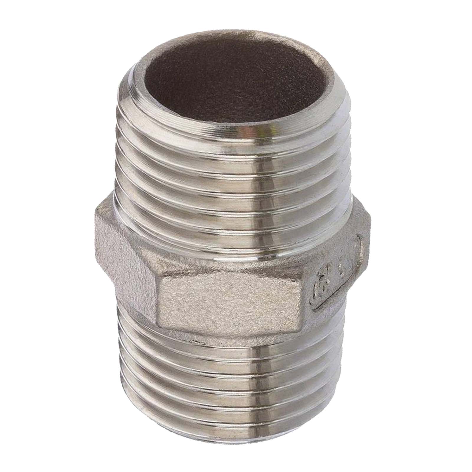 4" Edelstahl Fitting V4A AISI 316 Nr. 280 - Doppelnippel Außen x Außengewinde AG - PN 16 bar