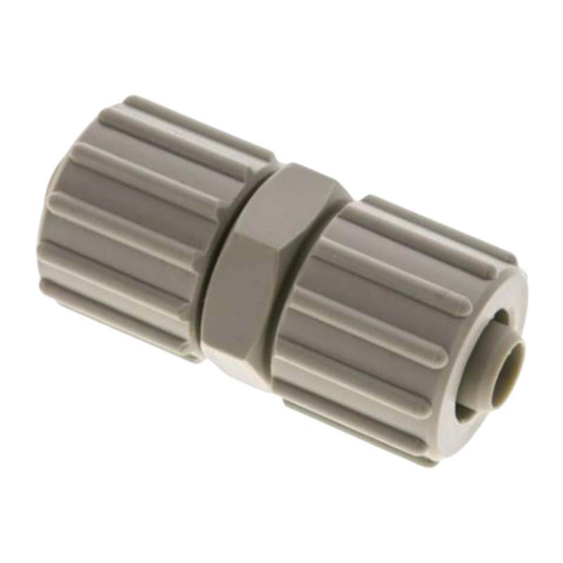 10 x 4 mm Kupplung TX Fitting Gewebe Schlauch Verbinder FDA PP beige - PN 10 bar