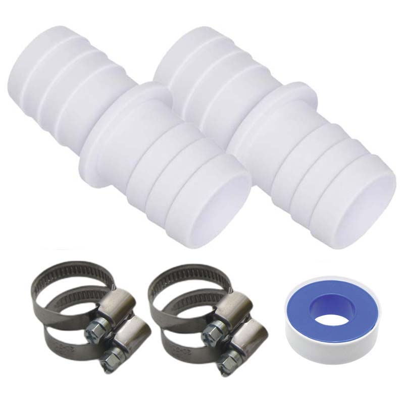Schlauchverbinder Tülle Doppel Klebe Stutzen Schlauch Pool Verbinder 38mm SET (7-teilig)
