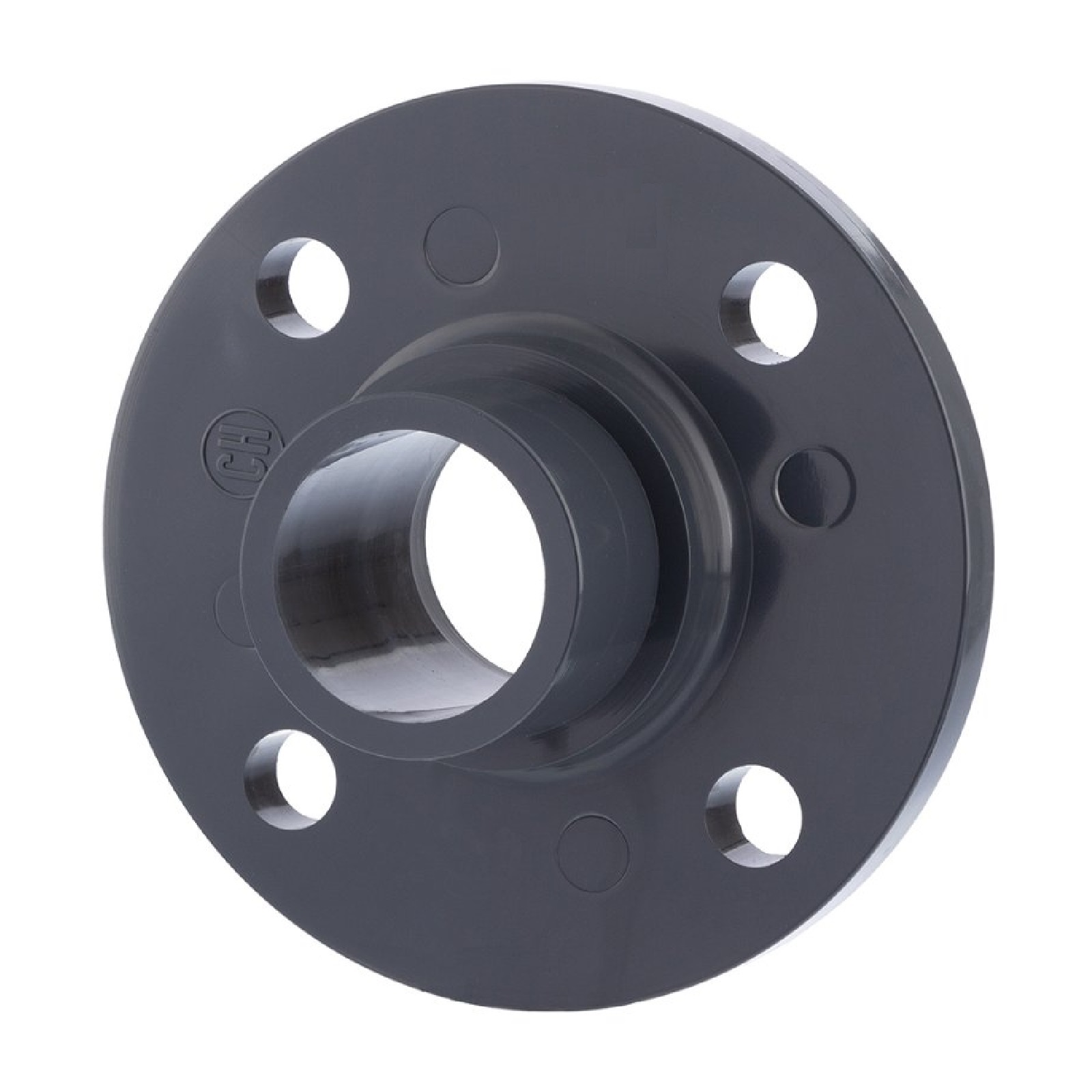 75 mm PVC Klebe Fitting Flansch mit Stutzen AD 75 mm - PN 10 bar