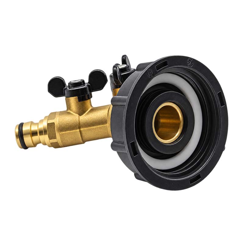 S60 x 6 IBC Adapter Y-Verteiler Click-Anschluss Quick Connect