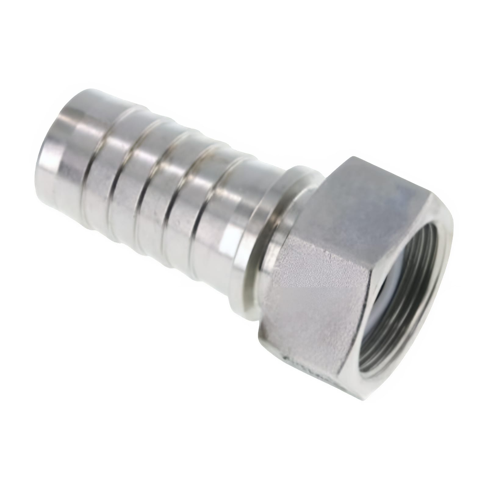 2" x 50 mm Schlauch Tülle Stutzen Innengewinde IG ÜWM Nippel Edelstahl AISI 316 VA Fitting - PN 18 bar