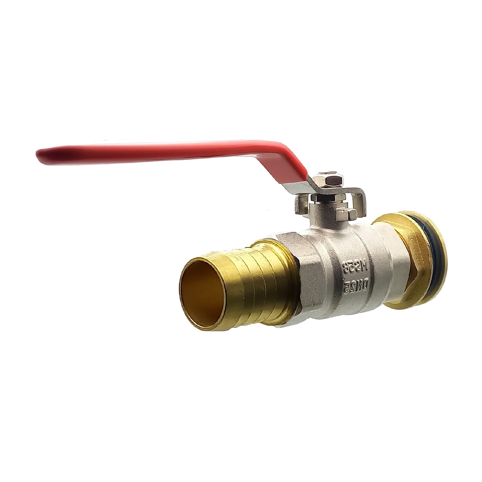 Tank Regen Tonnen Durchführung Messing Kugelhahn Schlauch Tülle Stutzen 25mm (1") - Anschuss Set PN 10 bar
