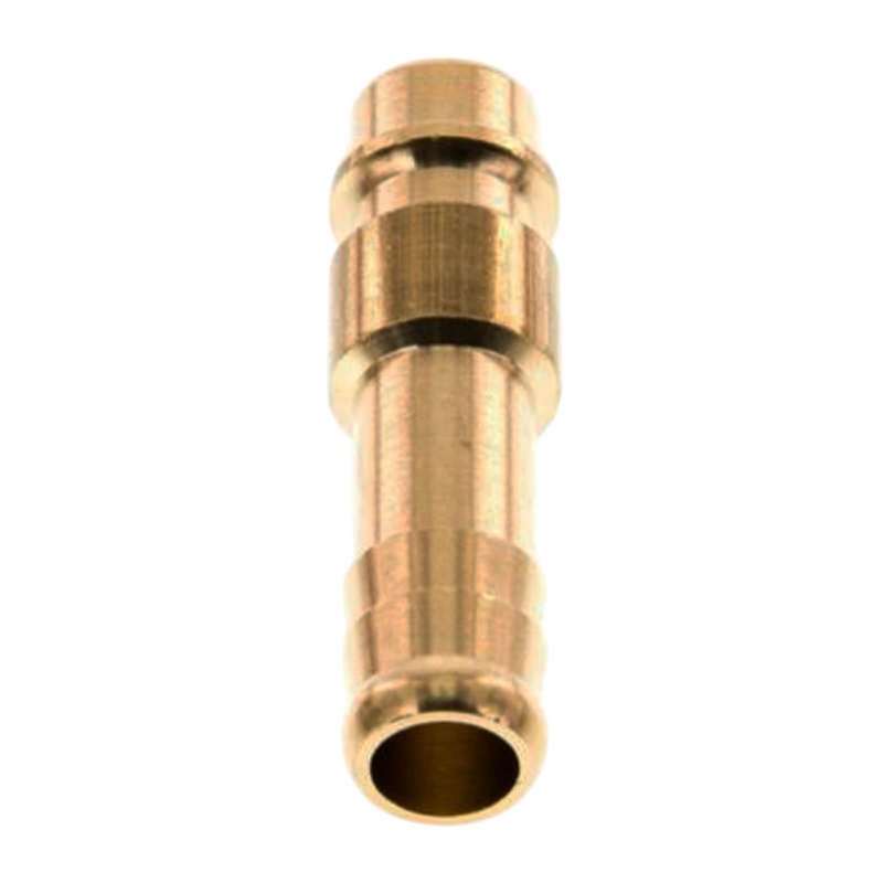 10 mm Druckluft Stecker Nippel Einsteck Schlauch Tülle Messing NW 7,2 LW - PN 35 bar