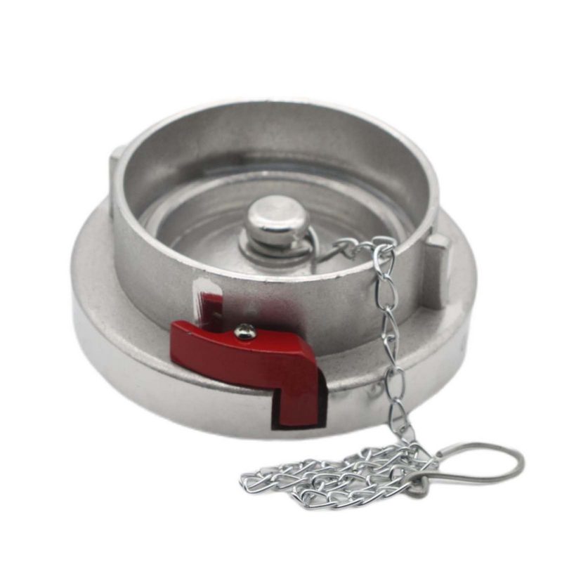 STORZ C DN 52 KA 66 Blind Kupplung mit Kette / Verriegelung Saug Bau Feuerwehr Schlauch Aluminium - PN 16 bar