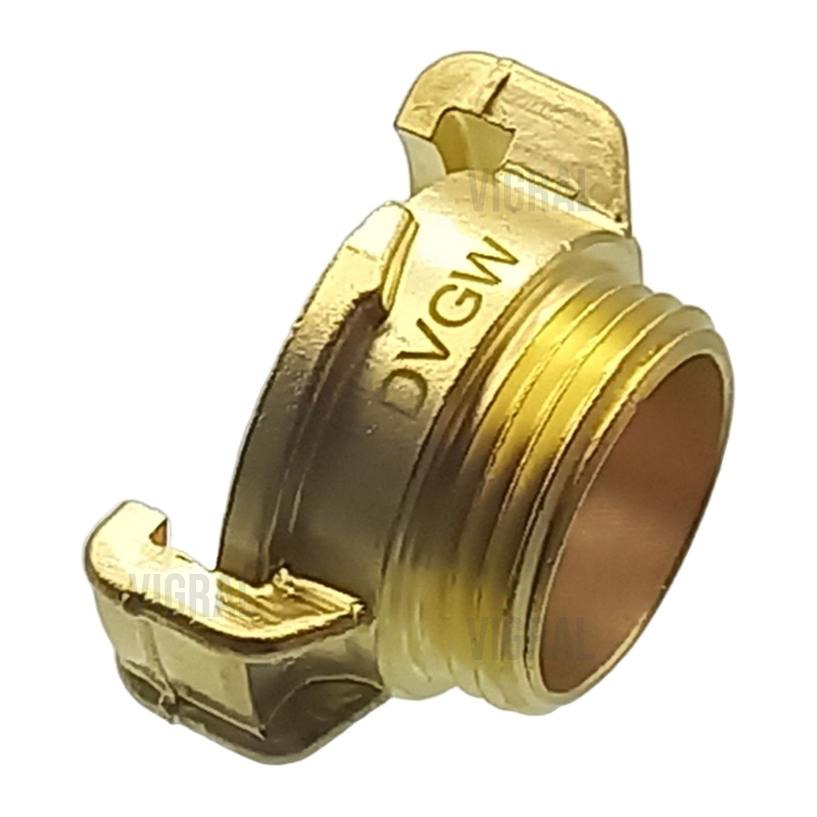 1/2" GEKA plus Schnell Kupplung Gewindestück Außengewinde AG Messing KTW-A DVGW - PN 40 bar