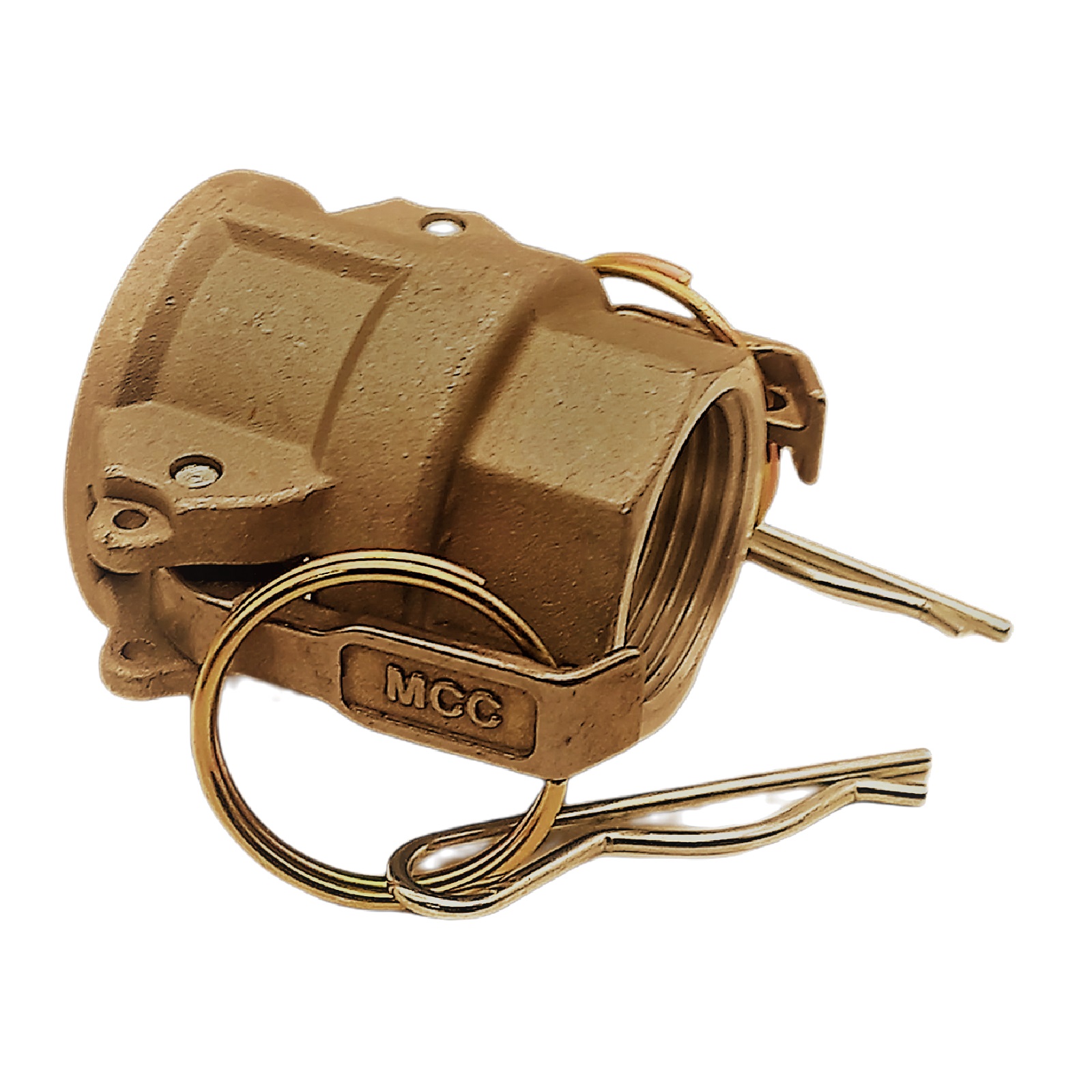 Kamlock Typ D - Mutterteil Messing MS mit Innengewinde (IG) für Stecker 32,1 mm - 3/4" Zoll DN19 DN20 - PN 17 bar