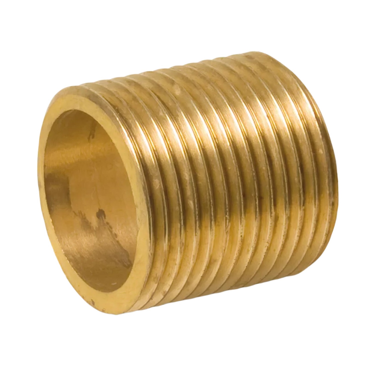 1/4" Gewindenippel Außengewinde AG Messing Fittings PN 40 bar - Länge: 20 mm