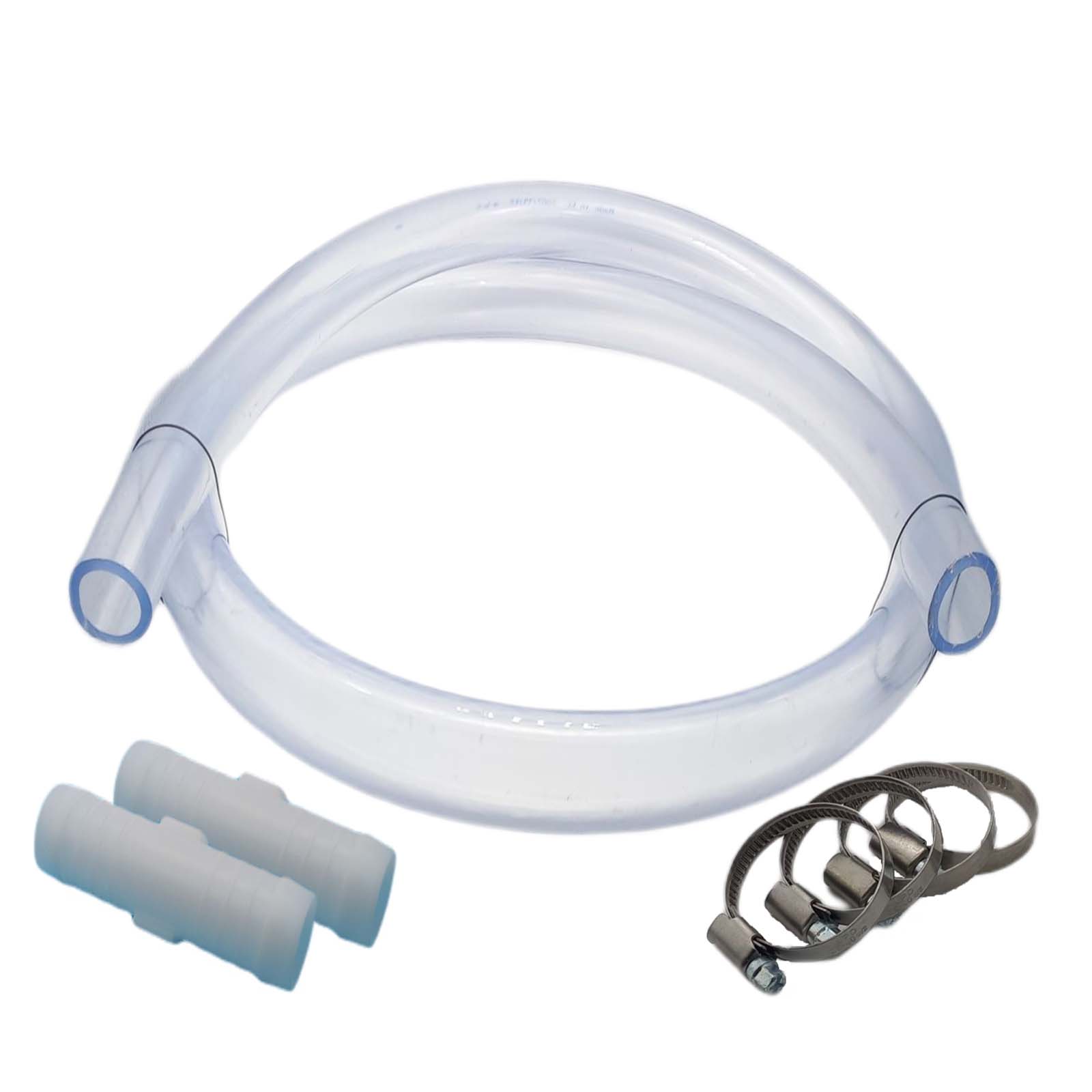 Schlauch Reparatur Set PVC Luft- / Auariumschlauch transparent Verlängerung 12 x 16 mm - 7-teilig