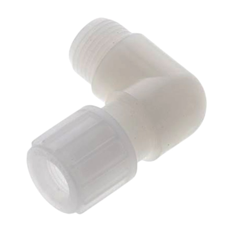 14 x 12 mm x 1/2" Winkel 90° Kupplung Aussengewinde PVDF Verschraubung PA PP Schlauch FDA - PN 10 bar