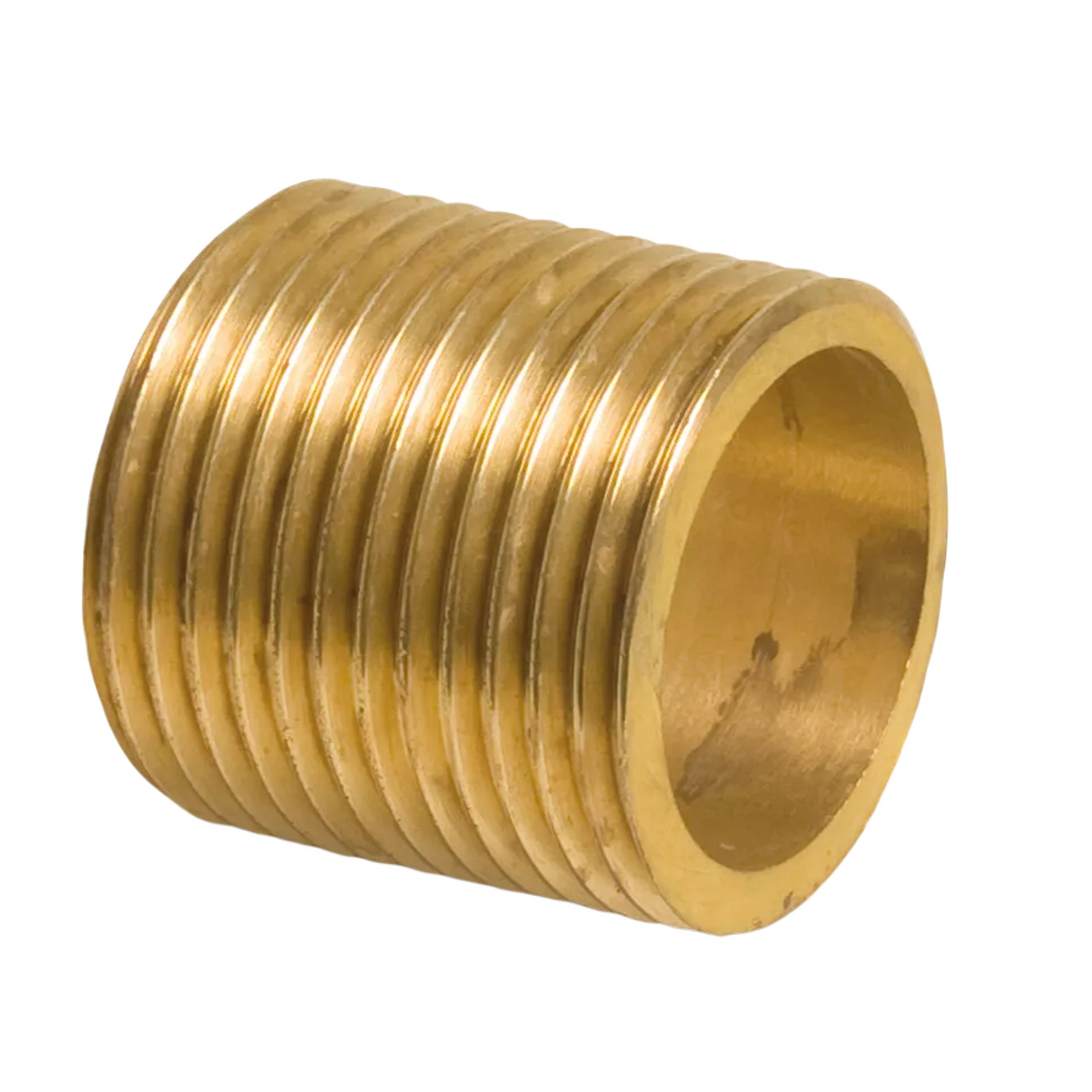 1/4" Gewindenippel Außengewinde AG Messing Fittings PN 40 bar - Länge: 20 mm