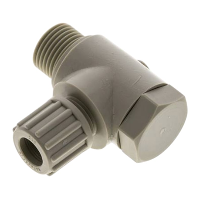 6 x 4 mm x 1/8" Winkel 90° Kupplung Aussengewinde PA PP Schlauch Verbinder FDA drehbar - PN 10 bar