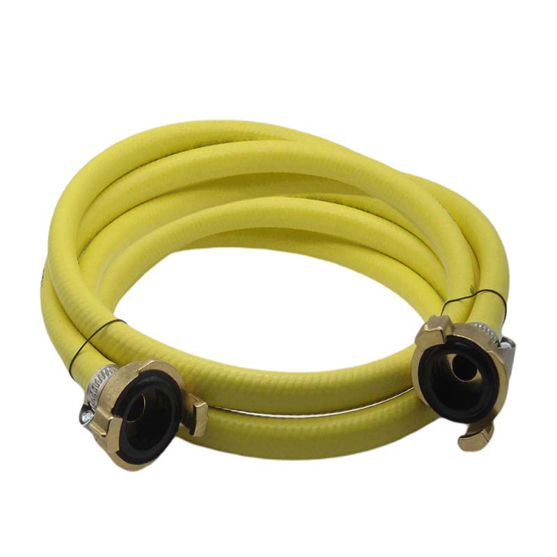1/2" 13 mm Garten Wasser Bewässerung Schlauch Garnitur gelb Schnellkupplung 3 Lagen - PN 8 bar - 20 m