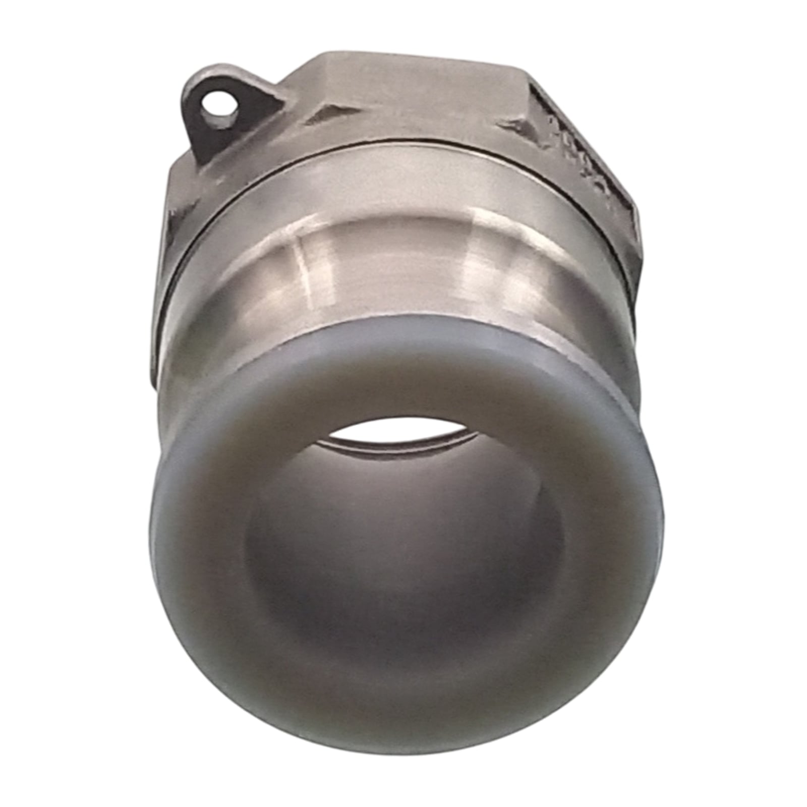 Kamlock Typ A - Vaterteil Edelstahl V2A (AISI 316) - 63,0 mm Stecker mit Innengewinde (IG) 2" Zoll DN 50 PFA beschichtet - PN 25 bar