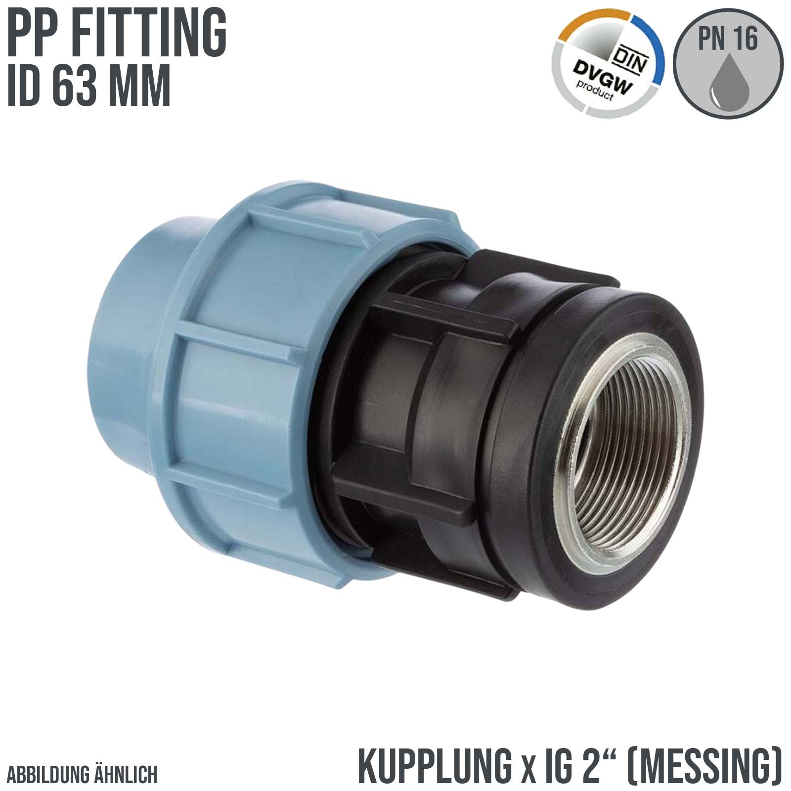 Unidelta PP / PE Klemm Fittings in verschiedenen Ausführungen und Durchmessern für PE Rohre und Flexschlauch finden Sie in unserem Shop.