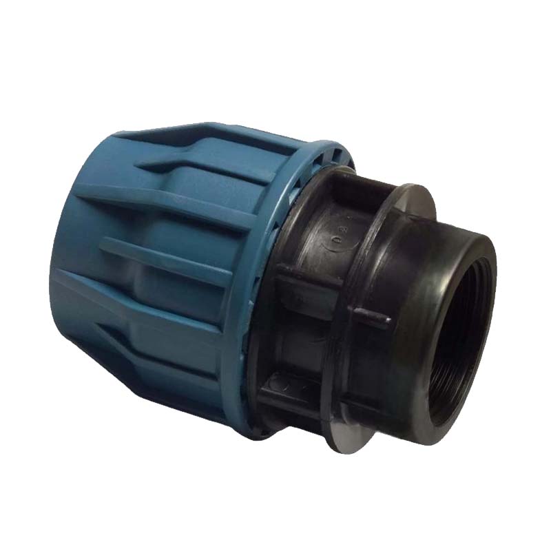 50 mm x 1 1/4" PE PP Fitting Klemm Verbinder Verschraubung Muffe Rohr Kupplung x IG DVGW - PN 16 bar