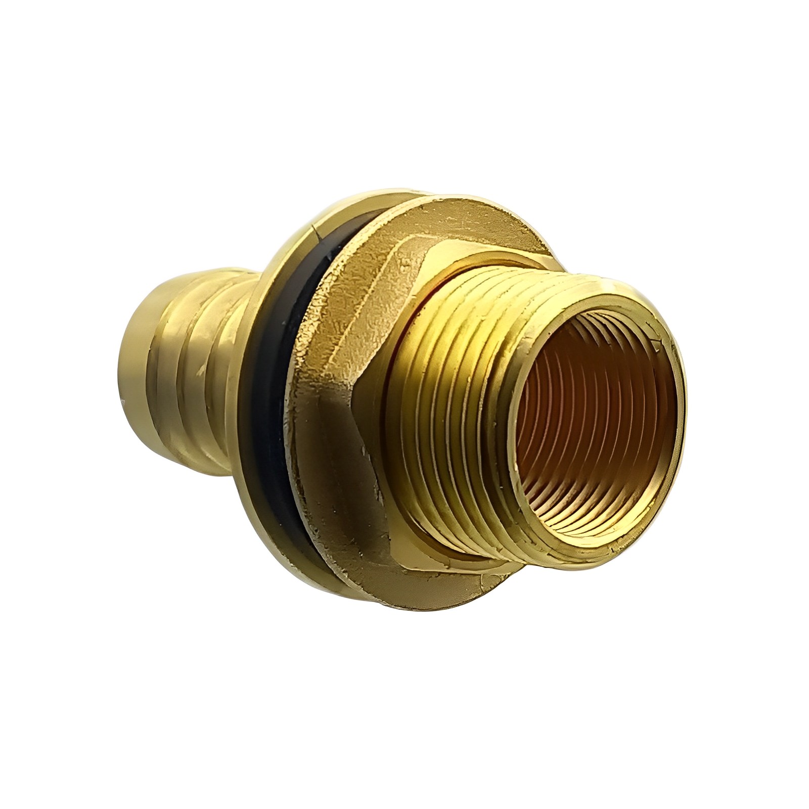 Tank Regen Tonnen Durchführung Messing Schlauch Tülle Stutzen 25mm (1") - Anschuss Set PN 10 bar
