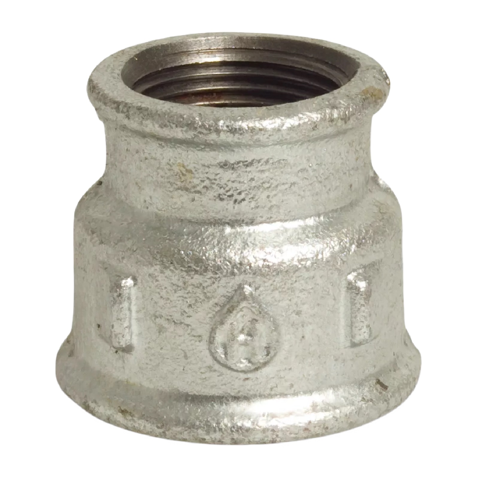 3/8" x 1/4" Gusseisen Temperguss Reduziermuffe Innengewinde IG PN 25 bar