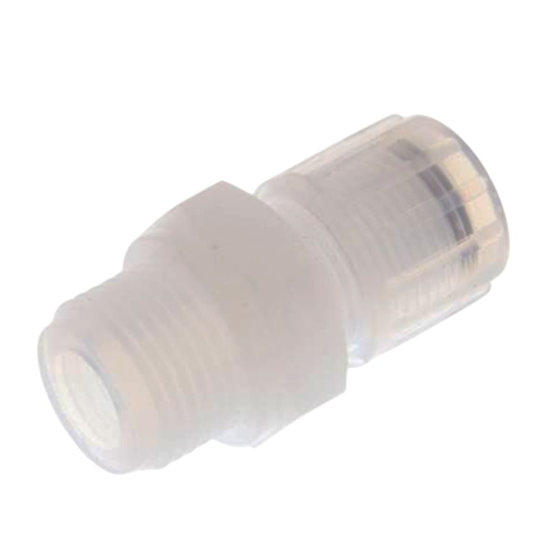 12 x 10 mm x 1/2" Kupplung Aussengewinde PFA Verschraubung PA PP Schlauch FDA - PN 10 bar
