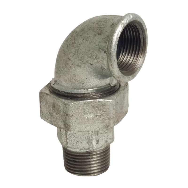 3" Gusseisen Temperguss Fitting Nr. 96 Winkelverschraubung 90° Innen x Außengewinde IG x AG DVGW PN 25 bar