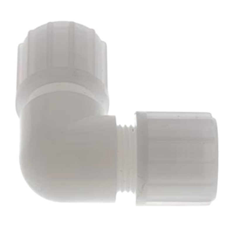 14 x 12 mm Winkel 90° Kupplung PVDF Verschraubung Verbinder PA PP Schlauch FDA - PN 10 bar