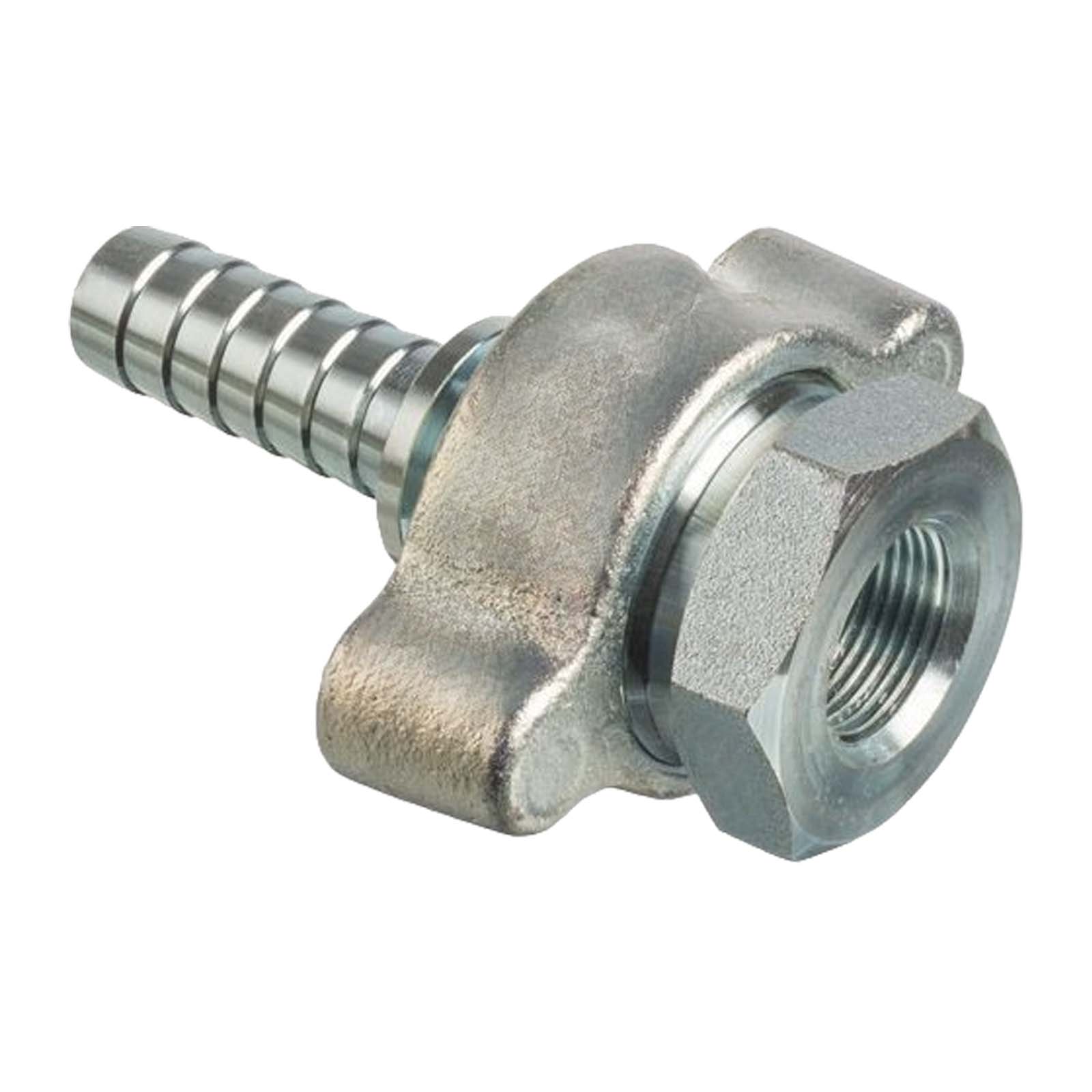2" BOSS Dampfschlaucharmatur Innengewinde NPT Sicherungsbund Stahl verzinkt Stutzen Tülle 51 mm - PN 18 bar