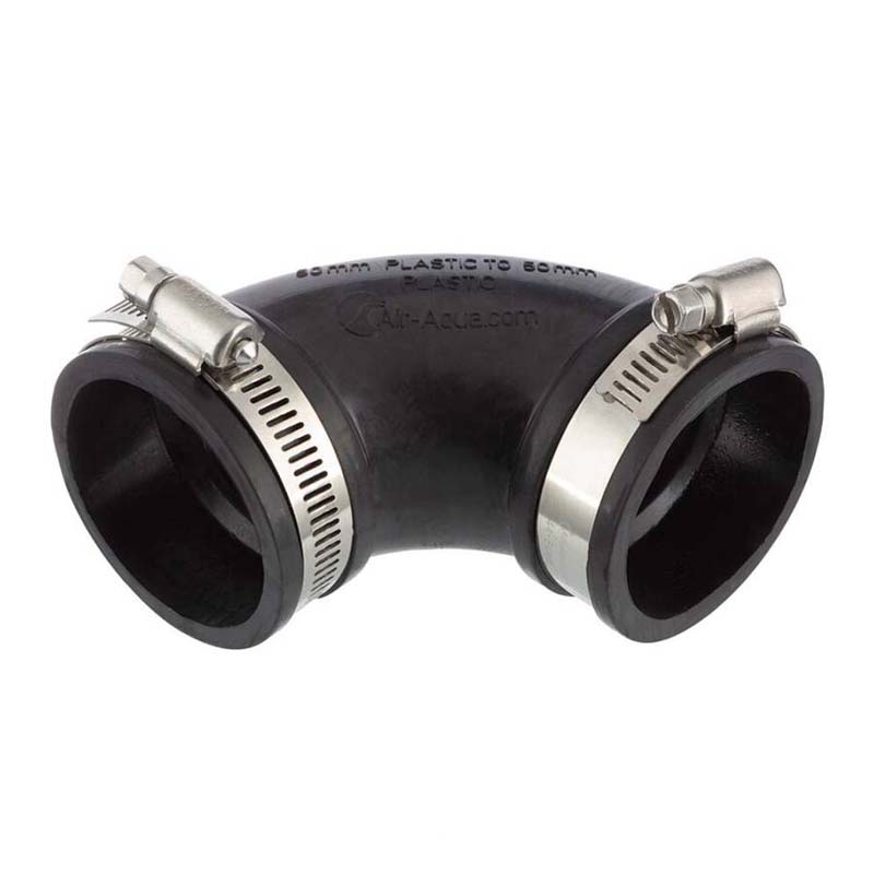 160 mm NBR Flex Fitting Bogen 90° Verbinder Reparatur (Klemmbereich 160 mm)