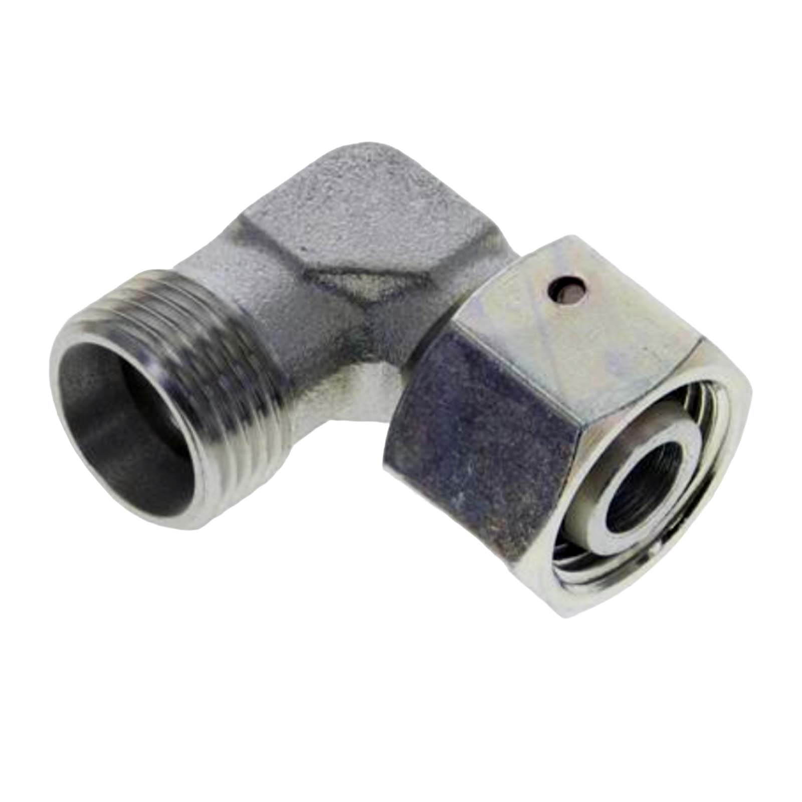 28 L Schneidring Verschraubung einstellbarer Winkel 90° M 36 x 2,0 AG x IG ohne Mutter / Schneidring - PN 160 bar