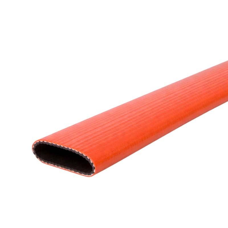 76 mm PVC Flach Schlauch schwer high duty Wasser Abwasser rot PN 12 bar - 50m
