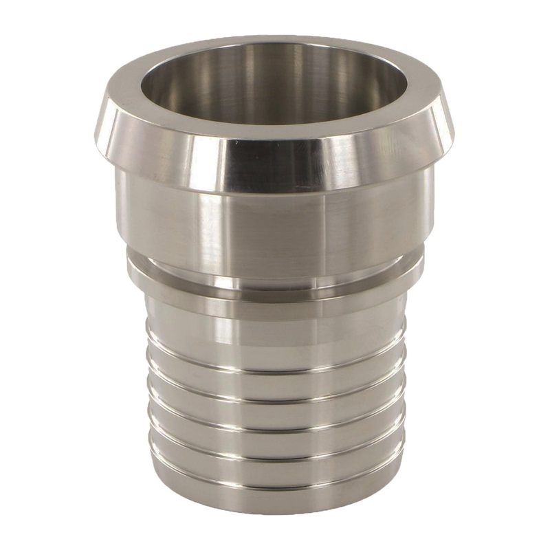 DN 15 Milchrohr Verschraubung DIN 11851 Mutterteil Kegel Stutzen Sicherungsbund - Stutzen gerillt 13 mm - PN 25 bar