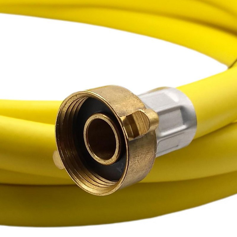 0,5 m Heizungs Füll Wasser Heizkörper Radiator Sanitär Schlauch gelb - 3/4" Anschluss - PN 8 bar