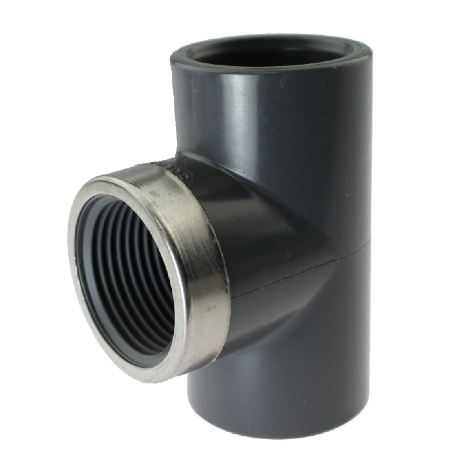 63 mm PVC Klebe Fitting T-Stück 90° 63 mm x 2" Klebemuffe x Innengewinde - PN 16 bar