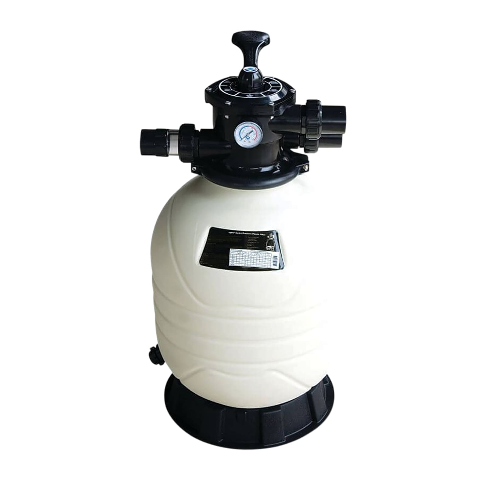 Sandfilter Anlage MFV 31 HDPE 63 mm 2" Klebemuffe  2,8 bar weiß Top Mount - max.123,5 m³