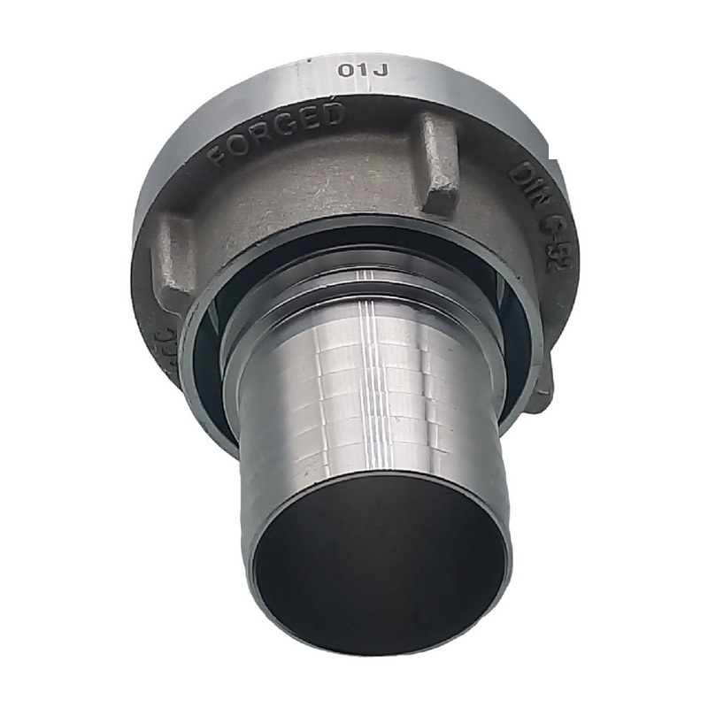 STORZ C DN 52 KA 66 V4A Saug Druck Kupplung -> gerillter Sägezahn Stutzen Tülle Sicherungsbund DN50 Klemmschale Einband - PN 16 bar