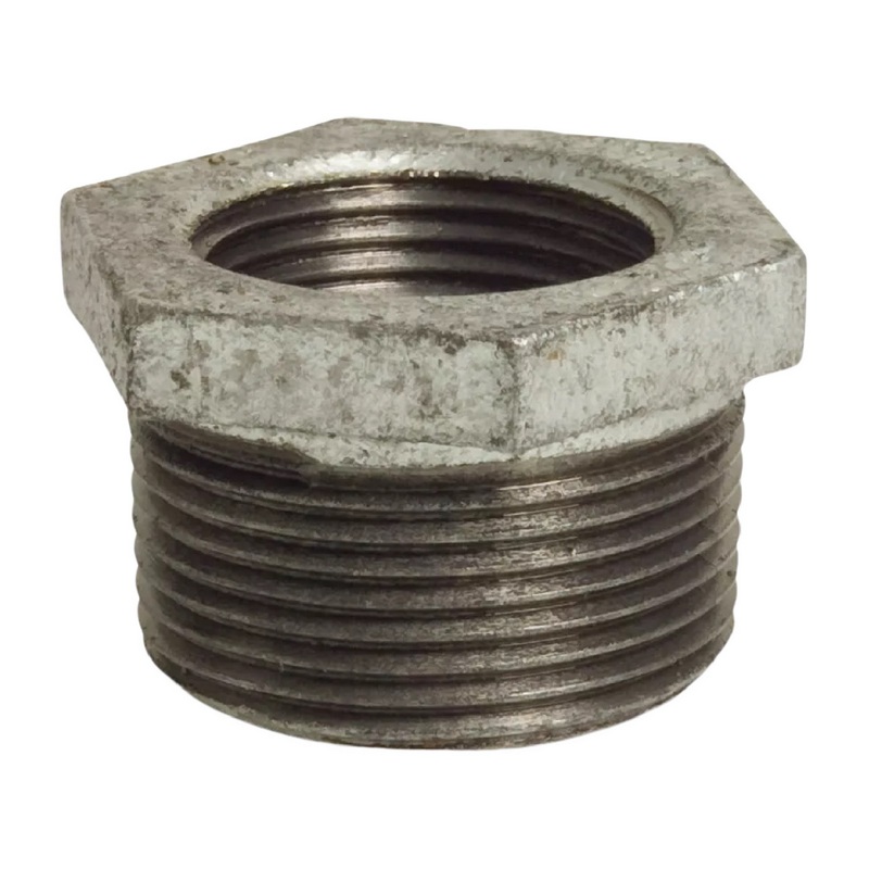 1/2" x 1/4" Gusseisen Temperguss Reduzierstück Nr. 241 Außen x Innengewinde AG x IG DVGW PN 25 bar